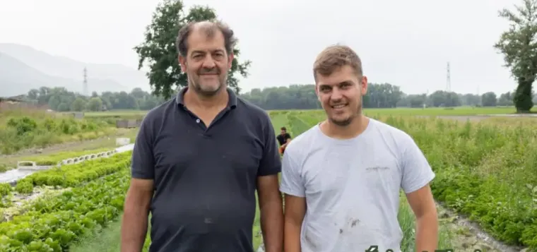 Éric et Florian, maraîchers du Potager du Vergeron à Montbonnot Saint Martin